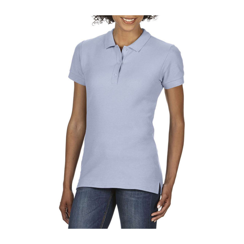 GILDAN® PREMIUM COTTON LADIES' DOUBLE PIQUÉ POLO
