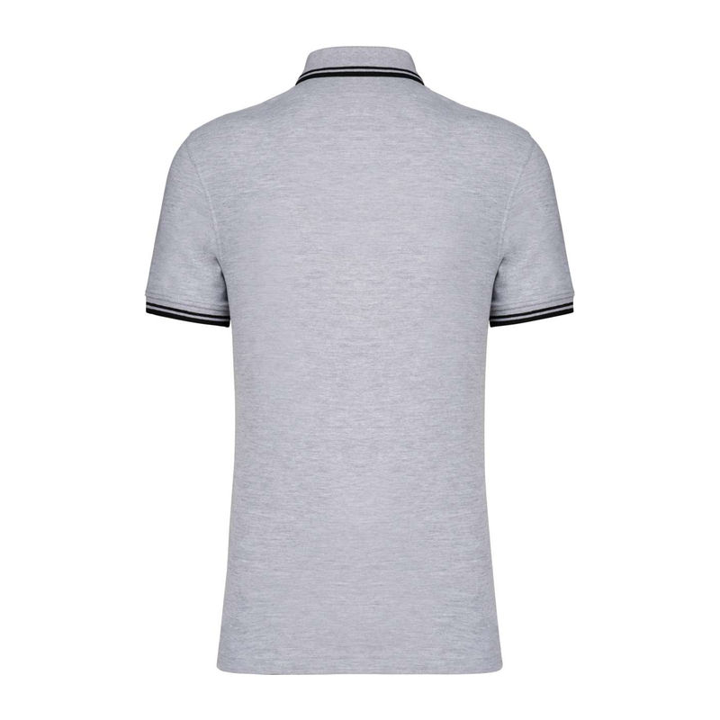 Men'S 2 Striped Short Sleeved Poloshirt