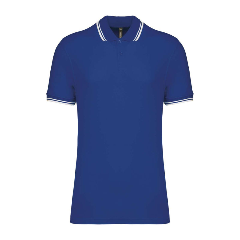 Men'S 2 Striped Short Sleeved Poloshirt