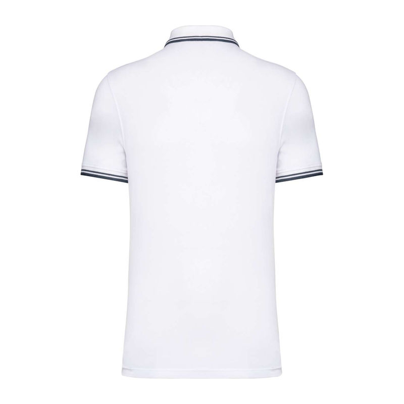 Men'S 2 Striped Short Sleeved Poloshirt