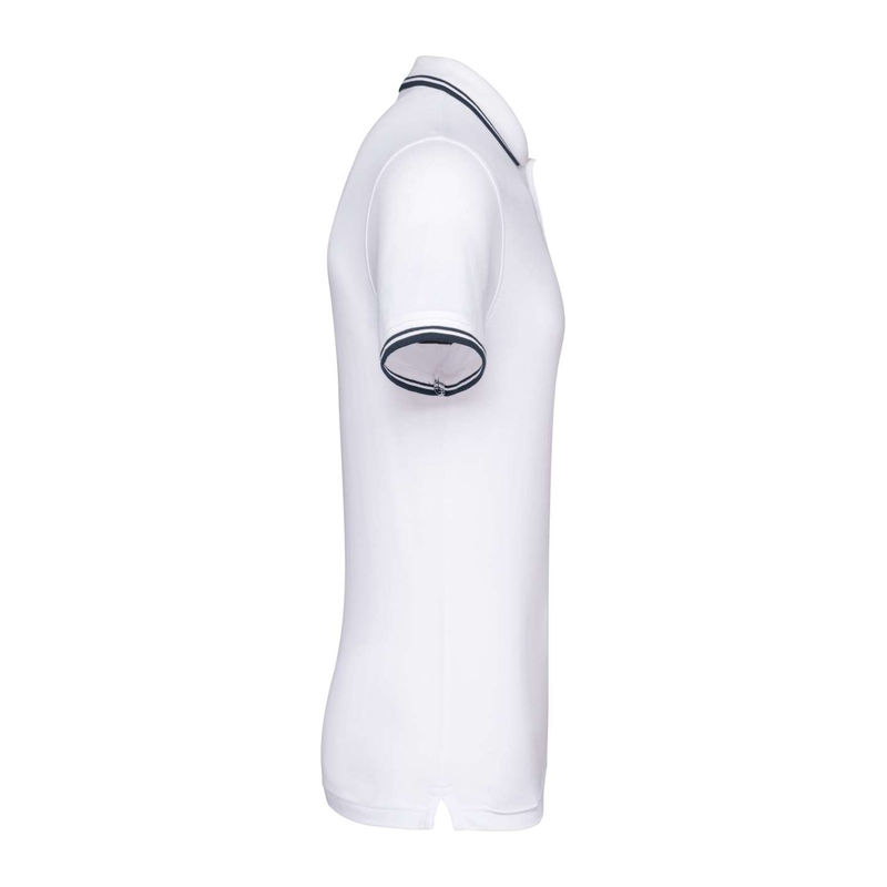 Men'S 2 Striped Short Sleeved Poloshirt