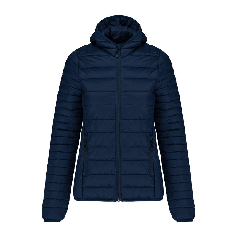 LADIES' LIGHTWEIGHT HOODED PADDED JACKET