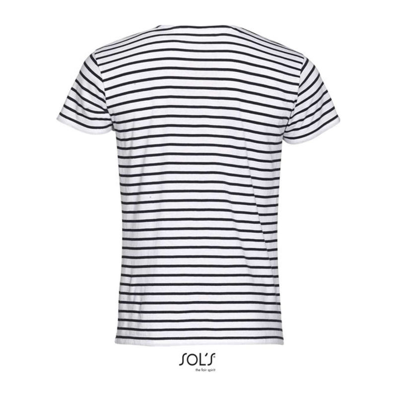 SOL'S MILES MEN - ROUND NECK STRIPED T-SHIRT