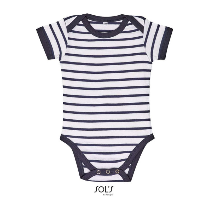 SOL'S MILES BABY - STRIPED BODYSUIT