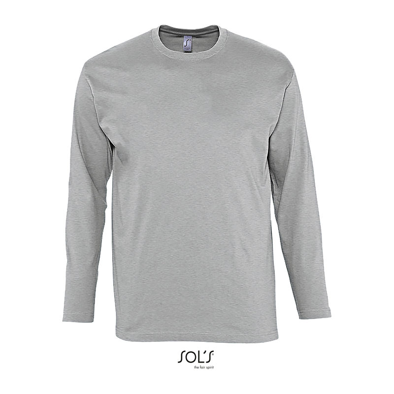 SOL'S MONARCH - MEN'S ROUND COLLAR LONG SLEEVE T-S