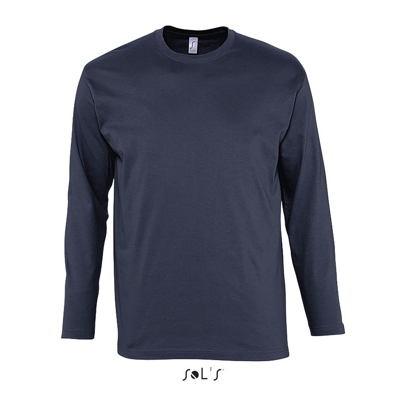 SOL'S MONARCH - MEN'S ROUND COLLAR LONG SLEEVE T-S