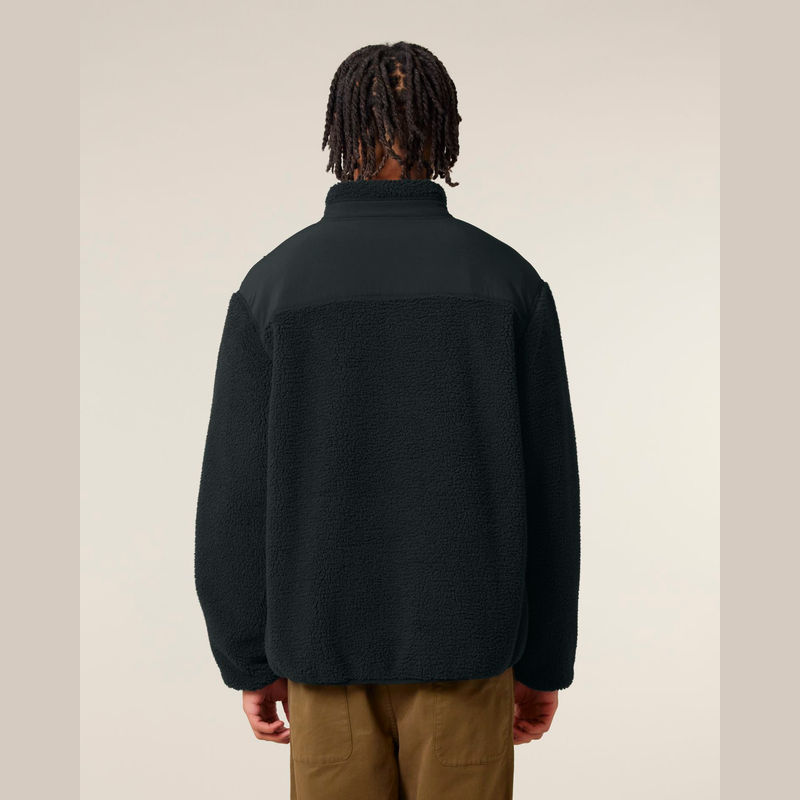 Brooker unisex relaxed fit sherpa jacket