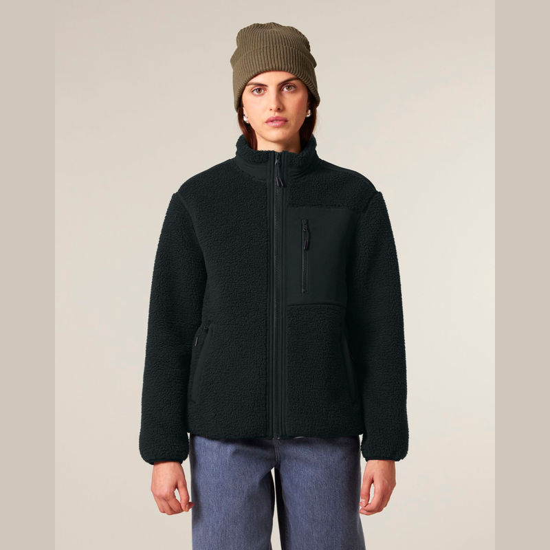 Brooker unisex relaxed fit sherpa jacket