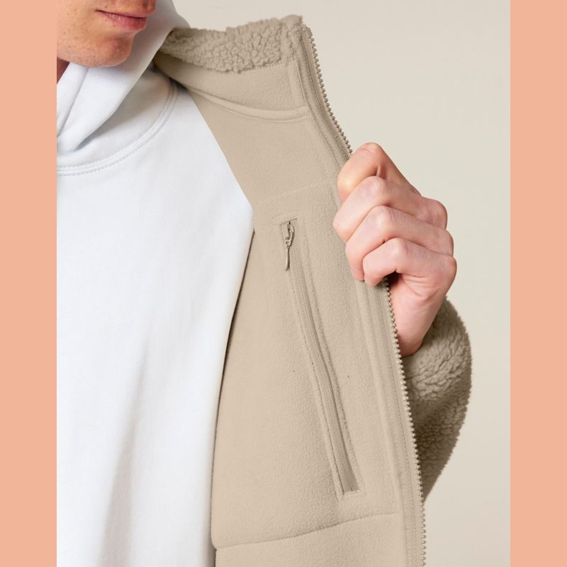 Brooker unisex relaxed fit sherpa jacket