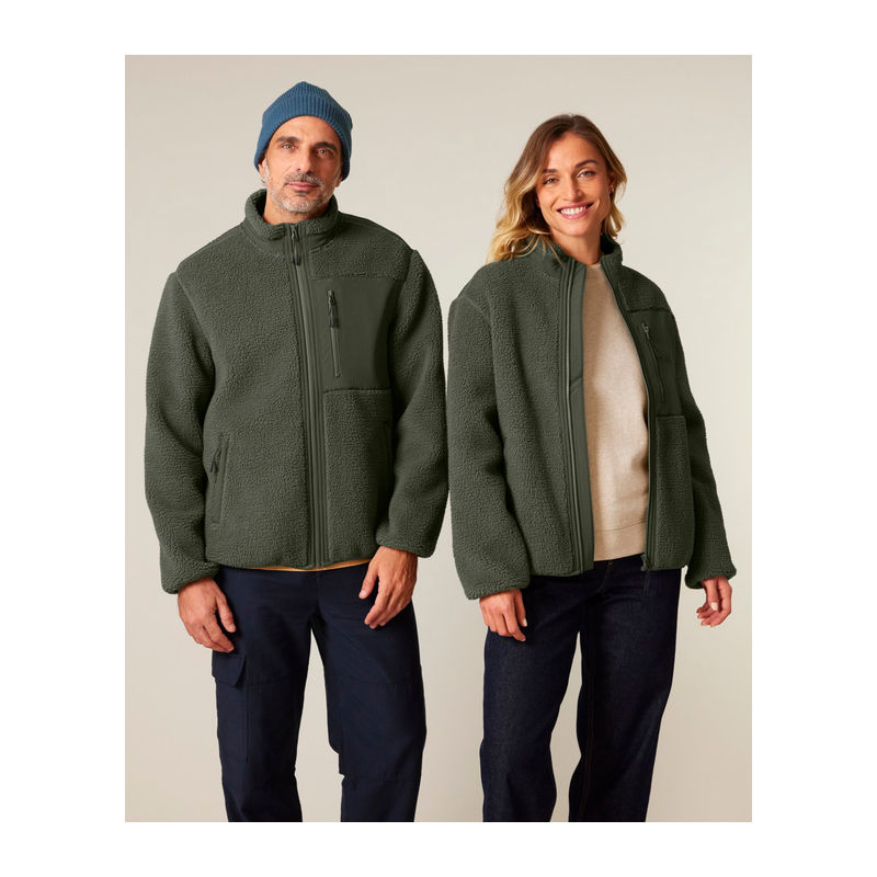 Brooker unisex relaxed fit sherpa jacket