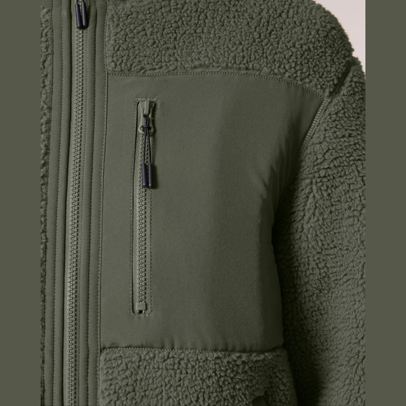 Brooker unisex relaxed fit sherpa jacket