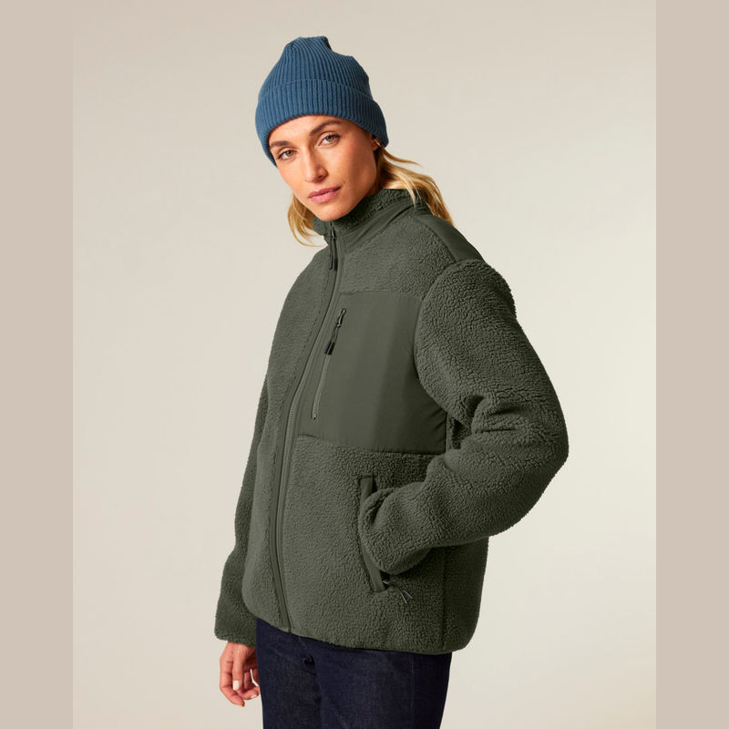 Brooker unisex relaxed fit sherpa jacket
