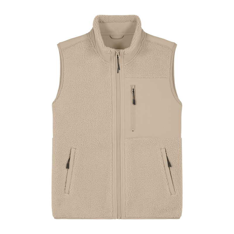 Liner unisex sleeveless sherpa jacket