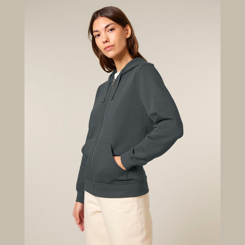 Mixer unisex zip-thru hoodie