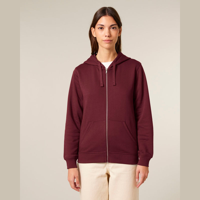 Mixer unisex zip-thru hoodie