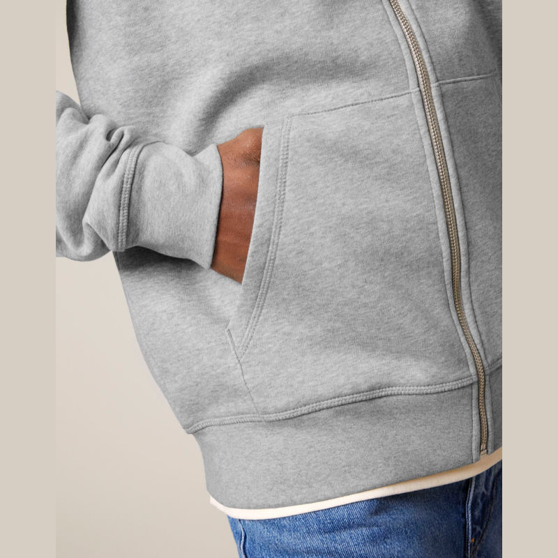 Mixer unisex zip-thru hoodie