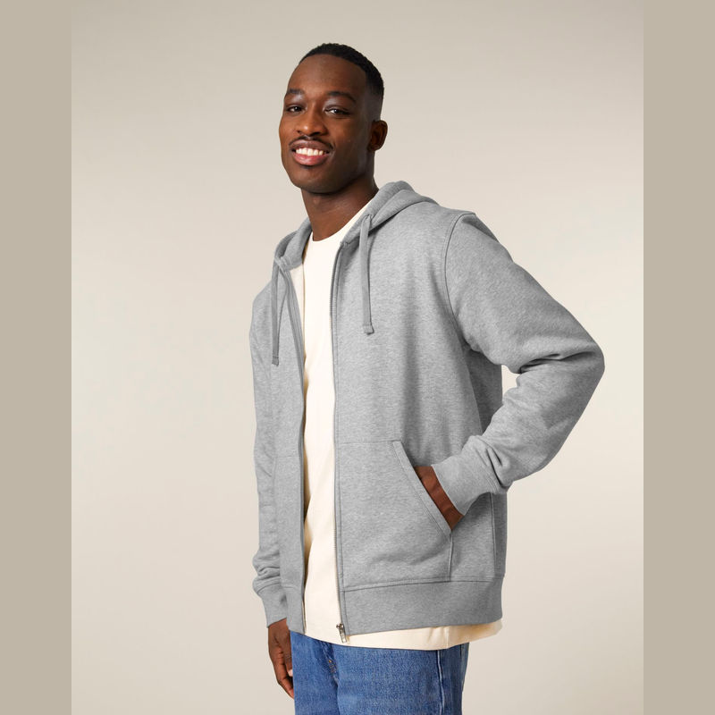 Mixer unisex zip-thru hoodie