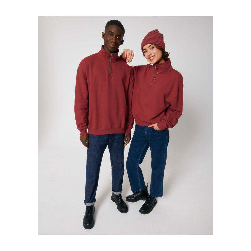 Miller Dry unisex boxy quarter zip sweatshirt