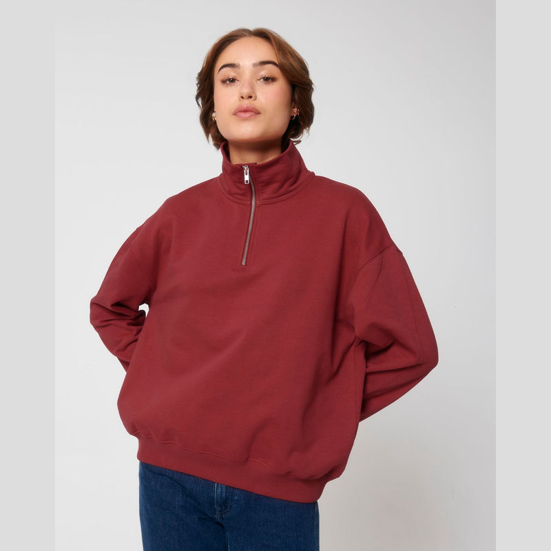 Miller Dry unisex boxy quarter zip sweatshirt