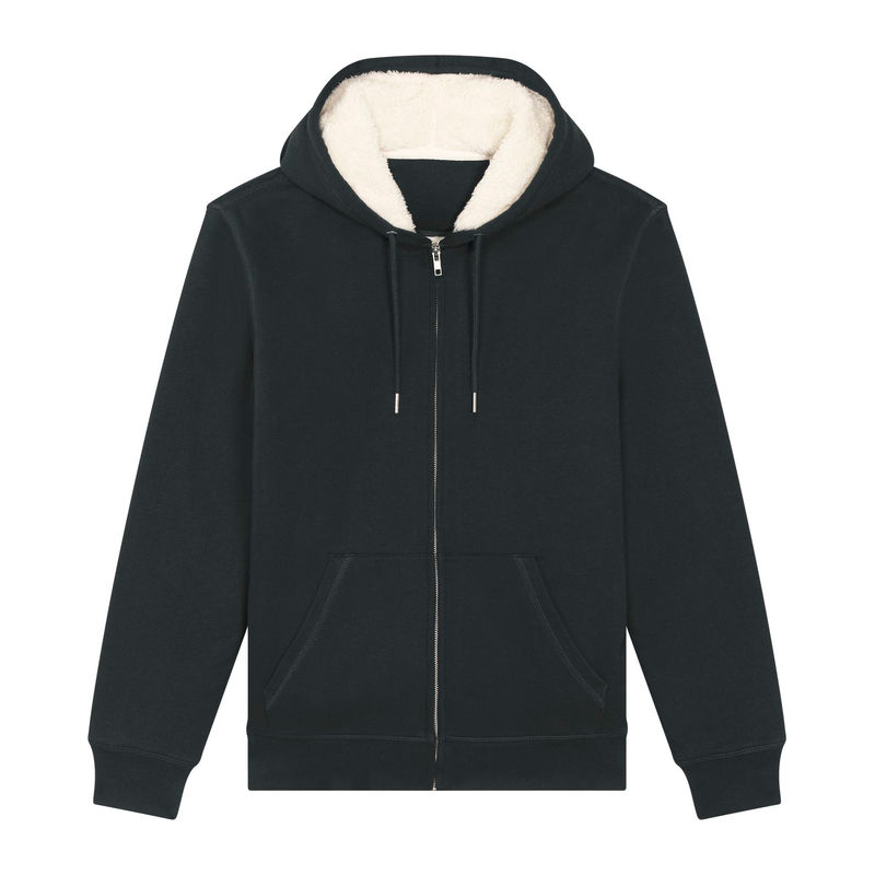 Hygger Sherpa unisex lined zip-thru hoodie