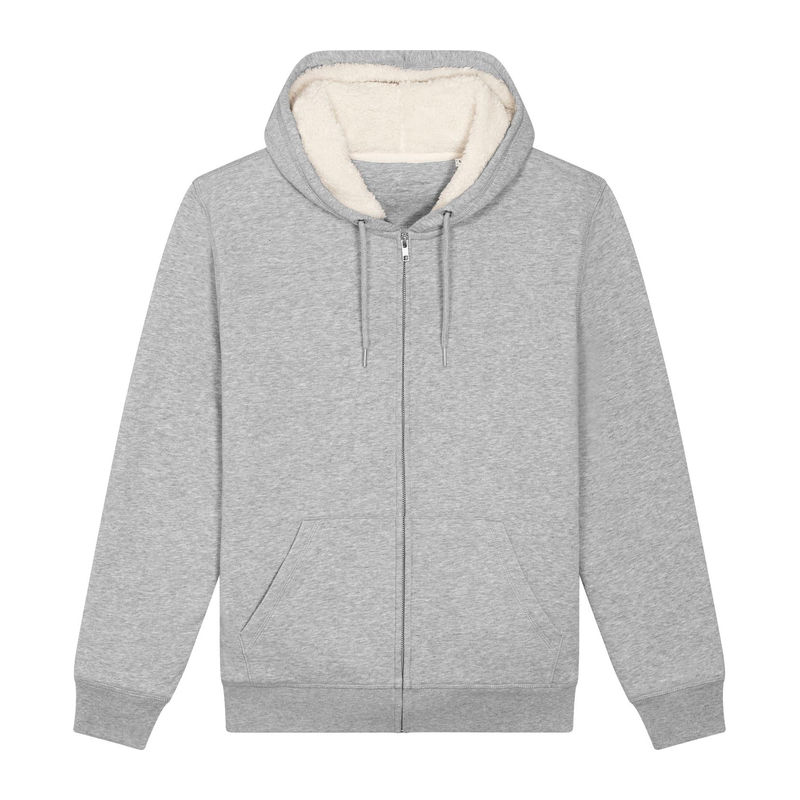 Hygger Sherpa unisex lined zip-thru hoodie