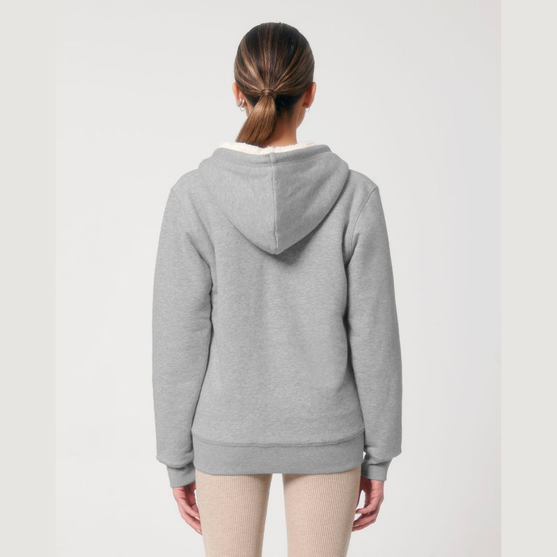 Hygger Sherpa unisex lined zip-thru hoodie