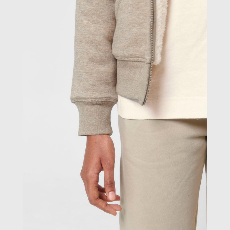 Hygger Sherpa unisex lined zip-thru hoodie