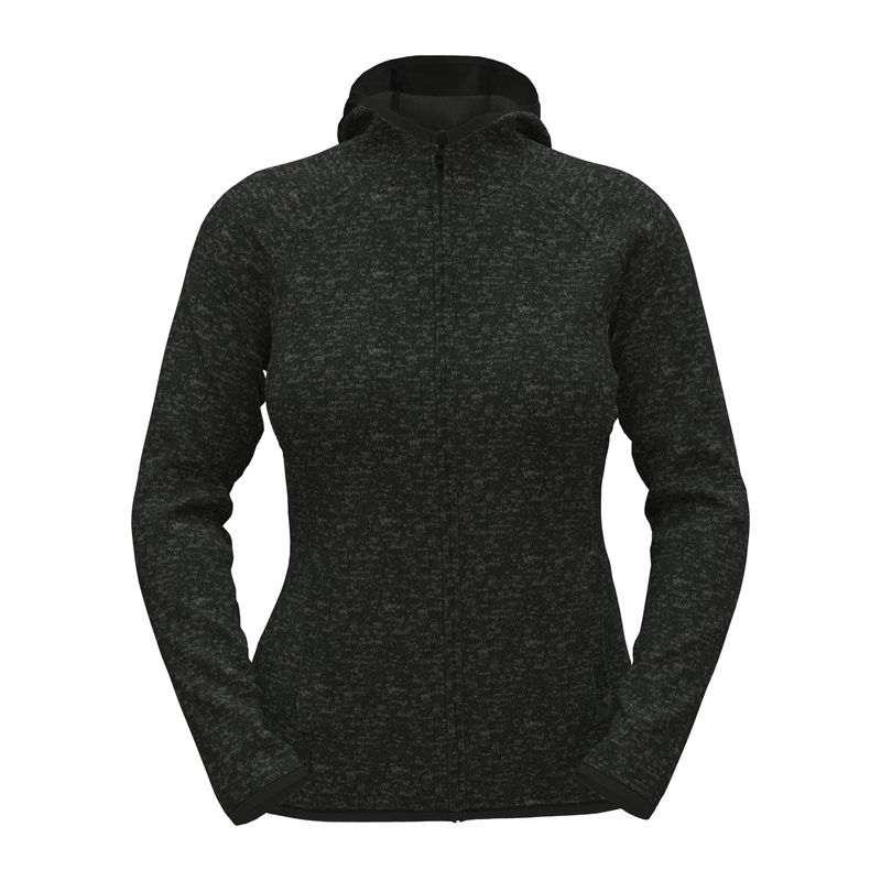 Lux Women's Hooded Knit Fleece Jacket