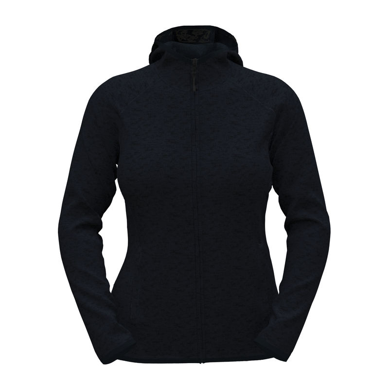 Lux Women's Hooded Knit Fleece Jacket