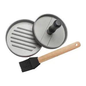 Burger Press with Silicone Brush Texas