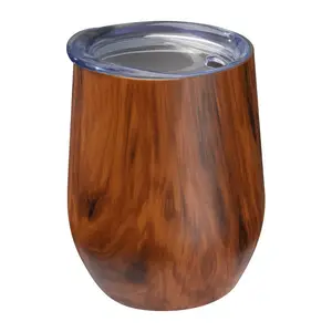 Stainless Steel Mug with Wooden Effect Brighton 38