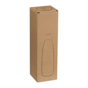 Stainless Steel Bottle with Wooden Look Tampa 500 