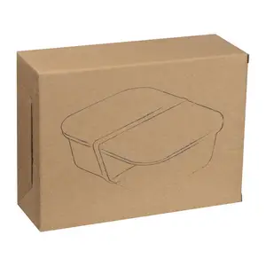 Glass lunchbox with bamboo lid