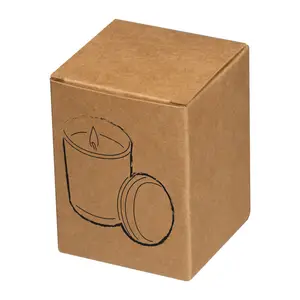 Candle in Frosted Glass with Bamboo Lid Metz