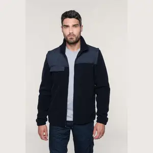FLEECE JACKET WITH REMOVABLE SLEEVES
