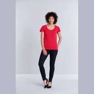 SOFTSTYLE® LADIES' DEEP SCOOP T-SHIRT